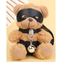 BDSMaster Ours Peluche Porte-Clés Beari Bell Noir